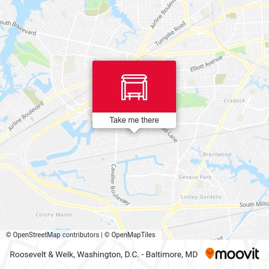 Roosevelt & Welk map