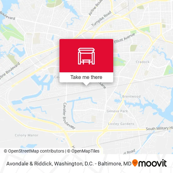 Avondale & Riddick map