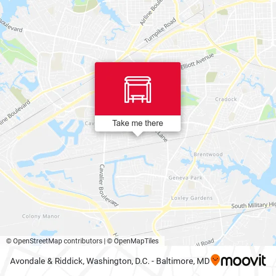 Avondale & Riddick map