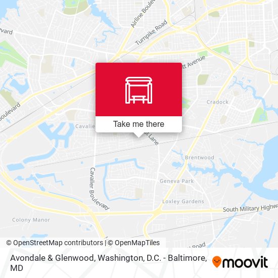 Avondale & Glenwood map