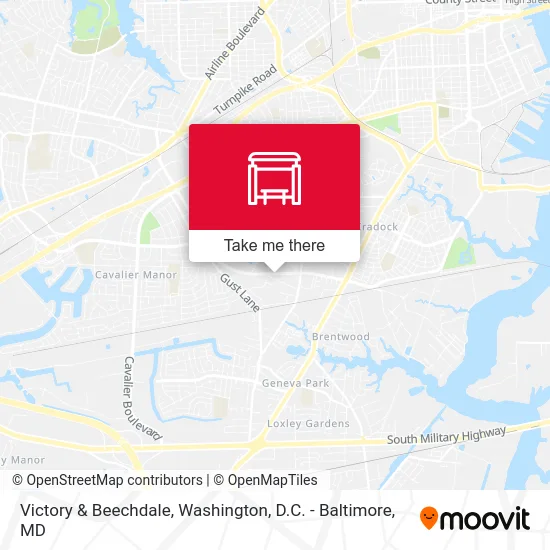 Victory & Beechdale map