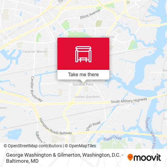 George Washington & Gilmerton map
