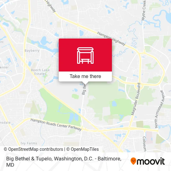 Big Bethel & Tupelo map