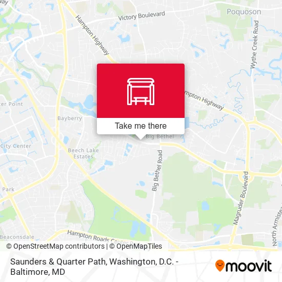 Saunders & Quarter Path map