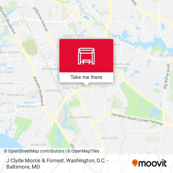 J Clyde Morris & Forrest map