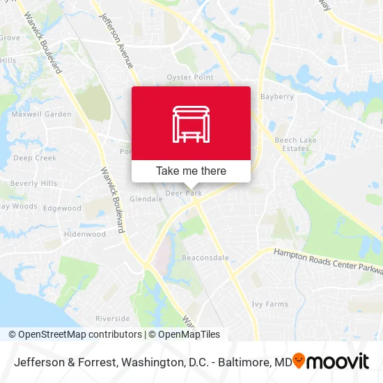 Jefferson & Forrest map