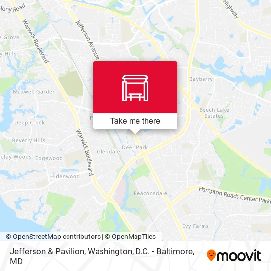 Jefferson & Pavilion map
