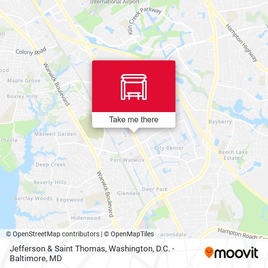 Mapa de Jefferson & Saint Thomas