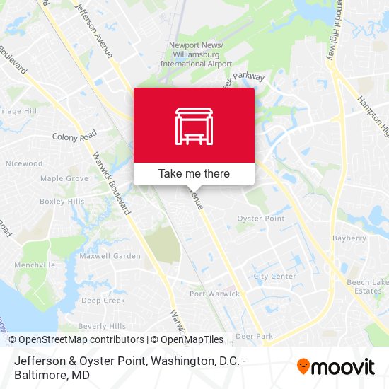 Mapa de Jefferson & Oyster Point