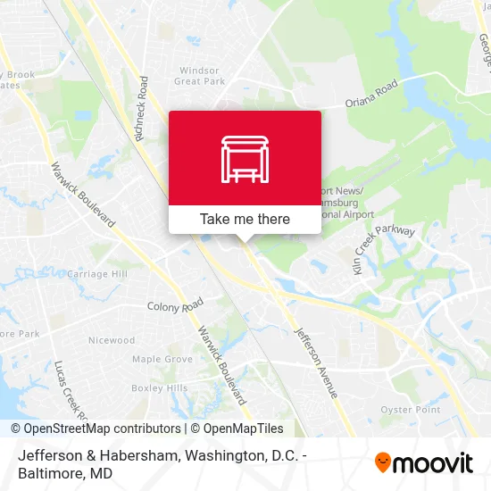 Jefferson & Habersham map