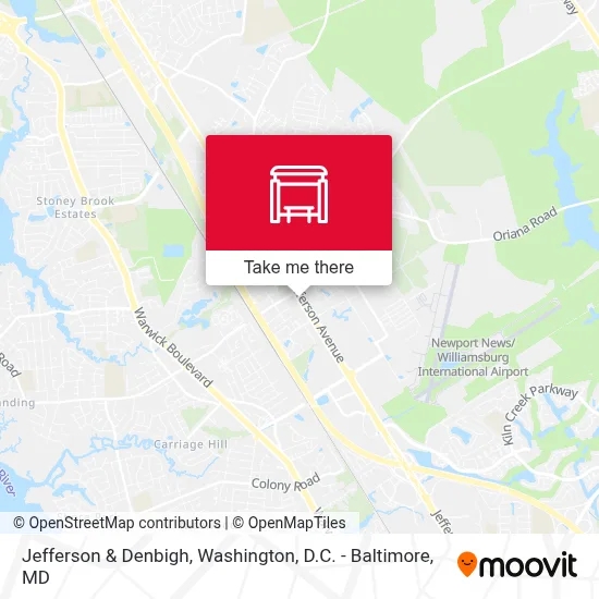 Jefferson & Denbigh map