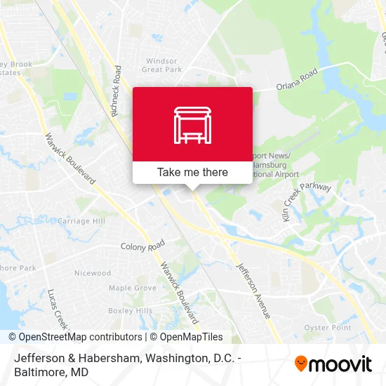 Jefferson & Habersham map