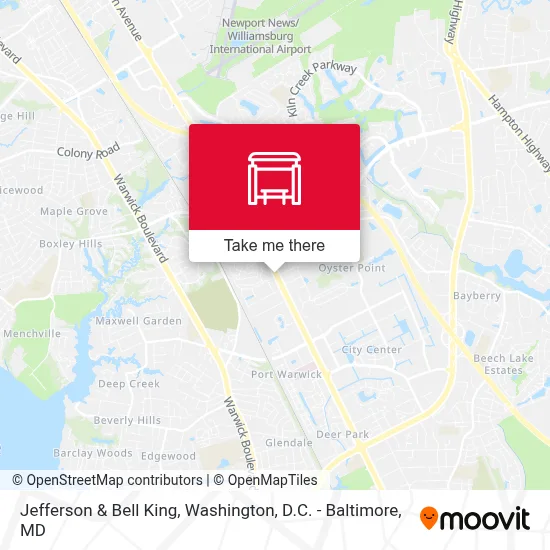 Jefferson & Bell King map