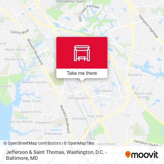 Mapa de Jefferson & Saint Thomas