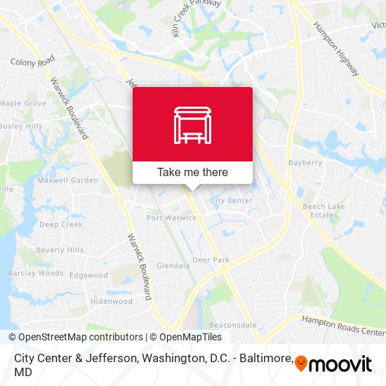 City Center & Jefferson map