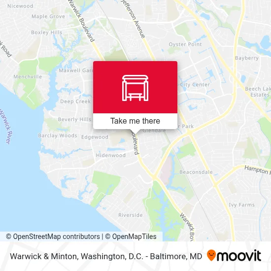 Warwick & Minton map