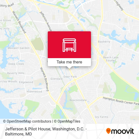 Jefferson & Pilot House map