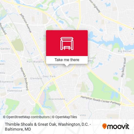 Mapa de Thimble Shoals & Great Oak