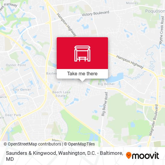 Saunders & Kingwood map