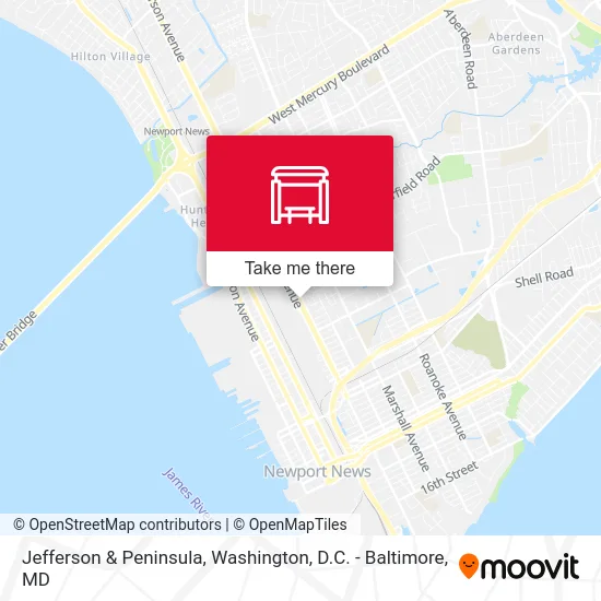 Jefferson & Peninsula map