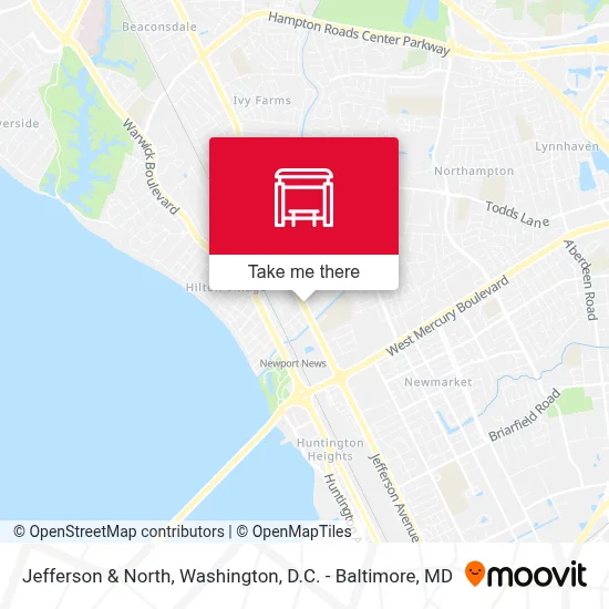 Jefferson & North map