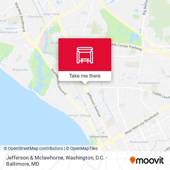 Jefferson & Mclawhorne map