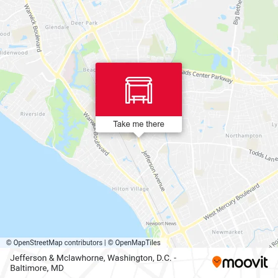 Jefferson & Mclawhorne map