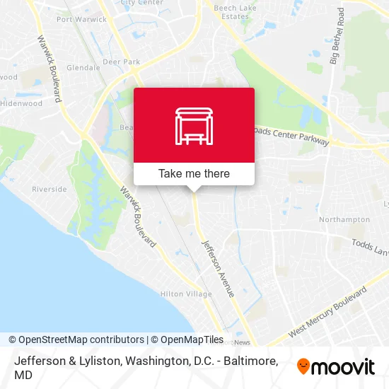Jefferson & Lyliston map