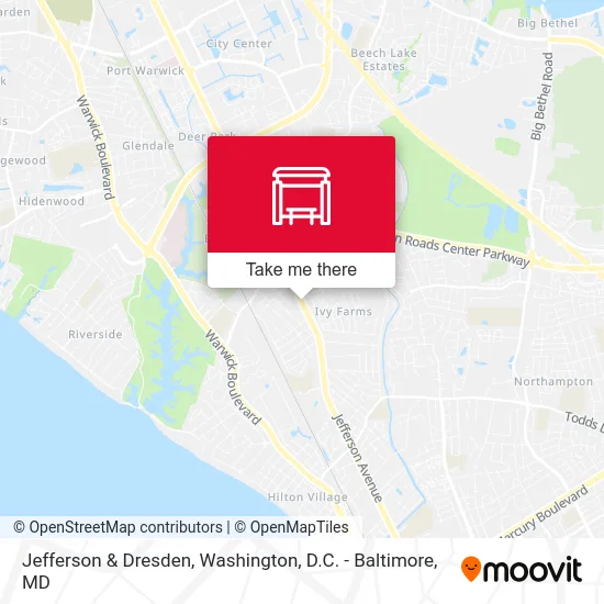 Jefferson & Dresden map