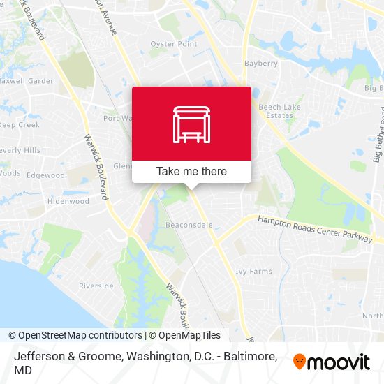 Jefferson & Groome map