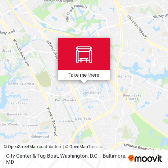 City Center & Tug Boat map