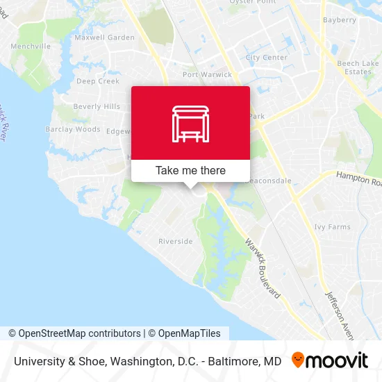 University & Shoe map