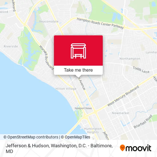 Jefferson & Hudson map