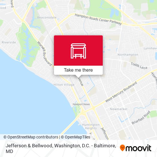 Jefferson & Bellwood map