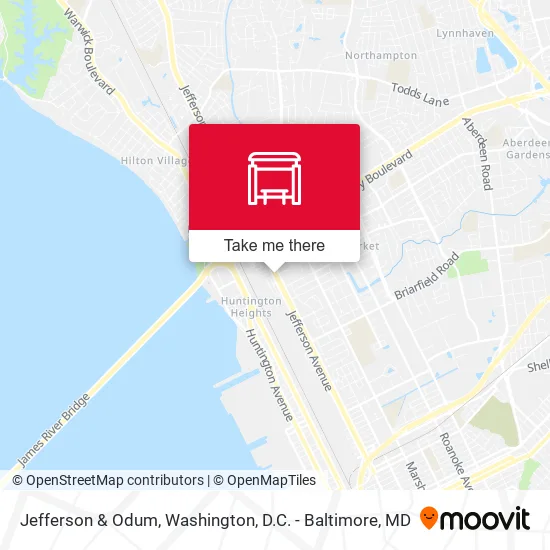 Jefferson & Odum map