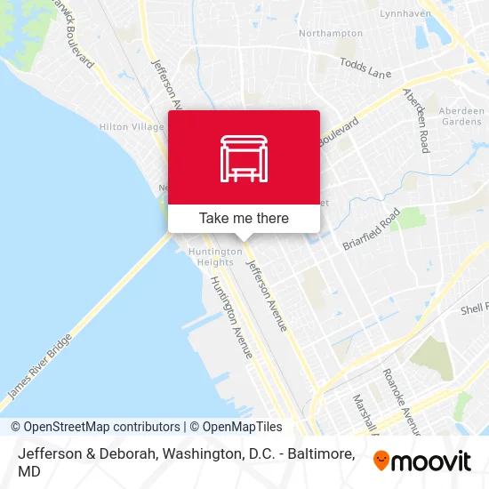 Jefferson & Deborah map