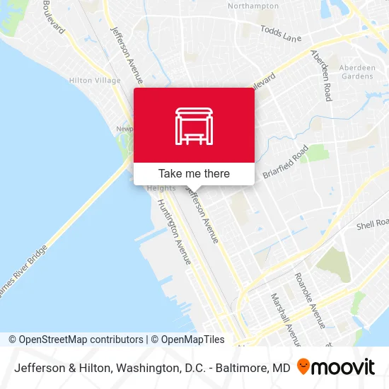 Jefferson & Hilton map