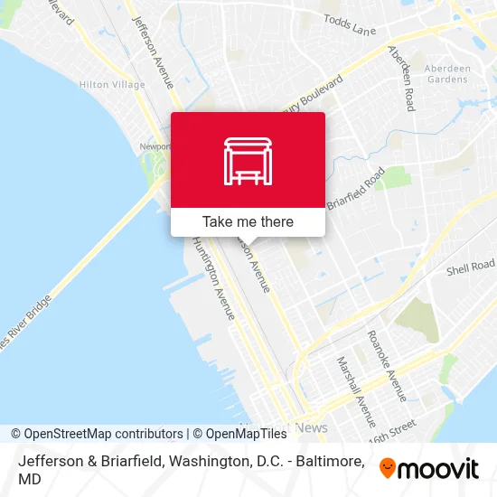 Jefferson & Briarfield map