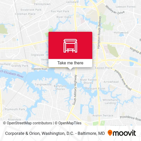 Corporate & Orion map