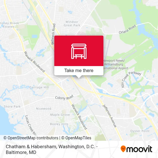 Chatham & Habersham map