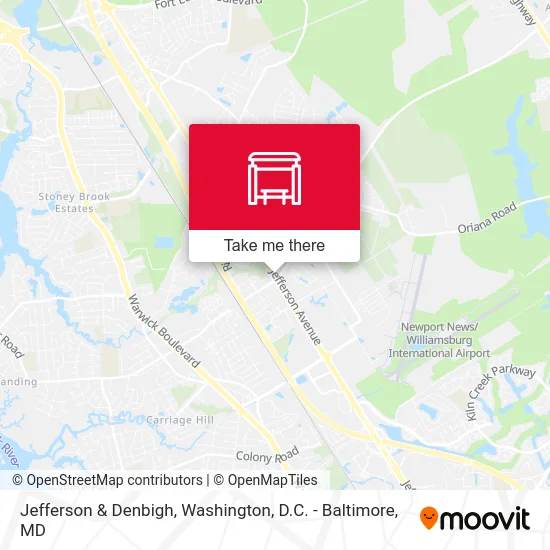 Jefferson & Denbigh map