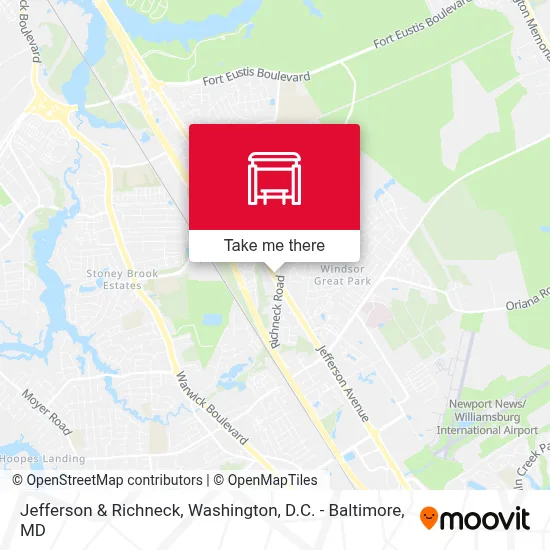 Jefferson & Richneck map