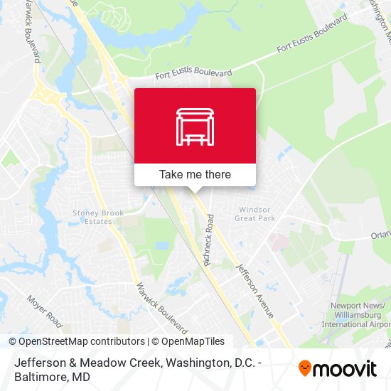 Jefferson & Meadow Creek map
