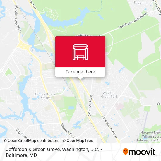 Jefferson & Green Grove map