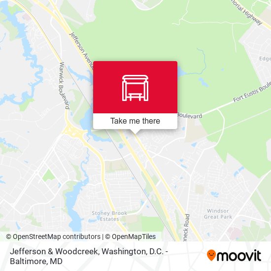 Jefferson & Woodcreek map