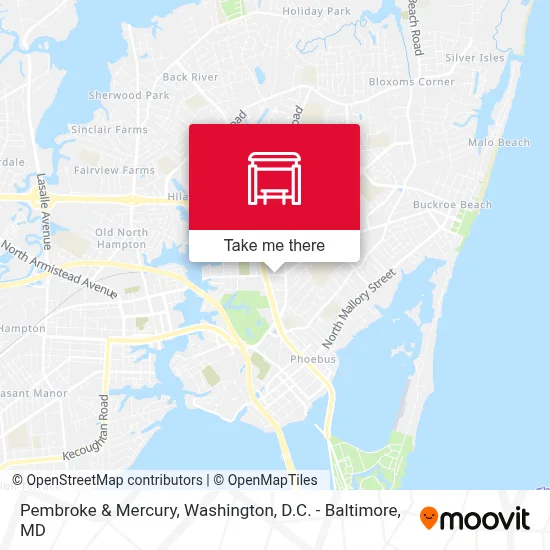 Pembroke & Mercury map