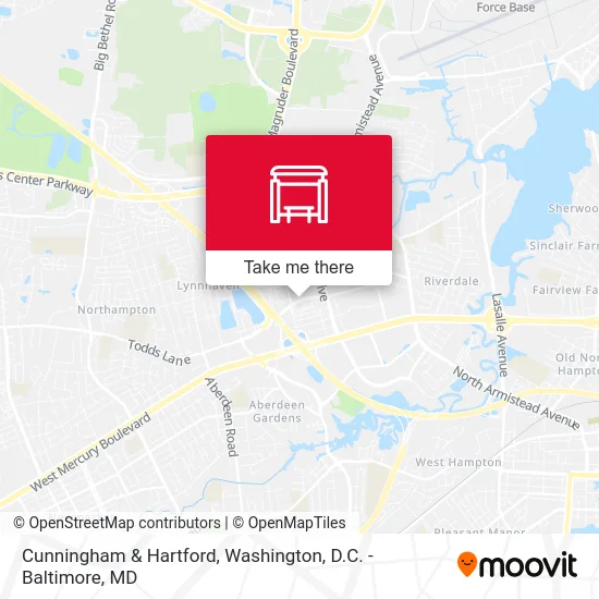 Cunningham & Hartford map