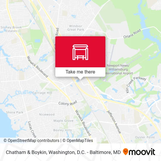 Chatham & Boykin map