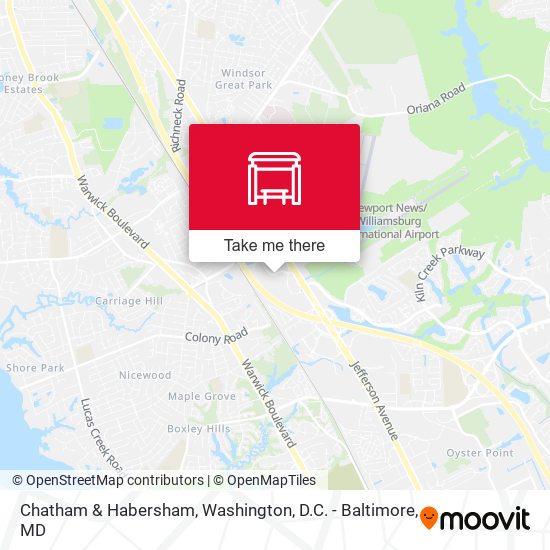 Chatham & Habersham map