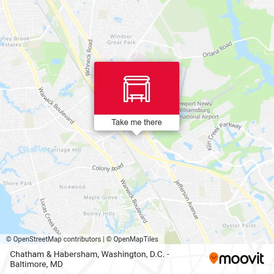 Chatham & Habersham map